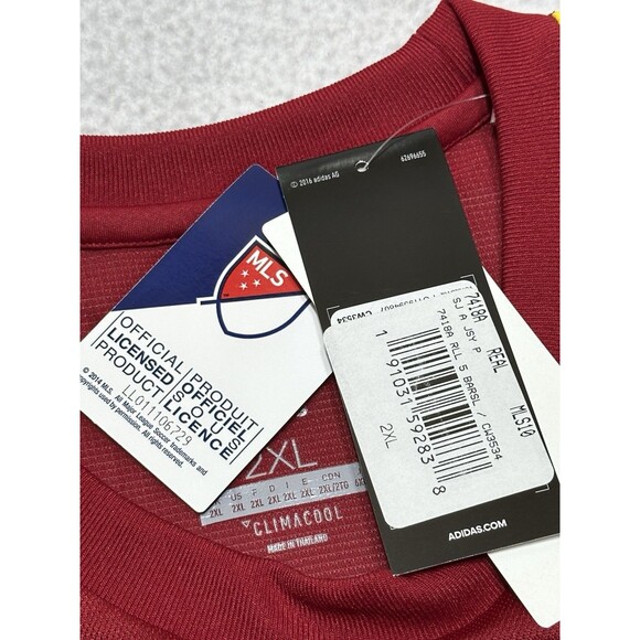 Real Salt Lake MLS Football Soccer Jersey Adidas 2018 Retro Red Authentic NWT - Picture 11 of 15